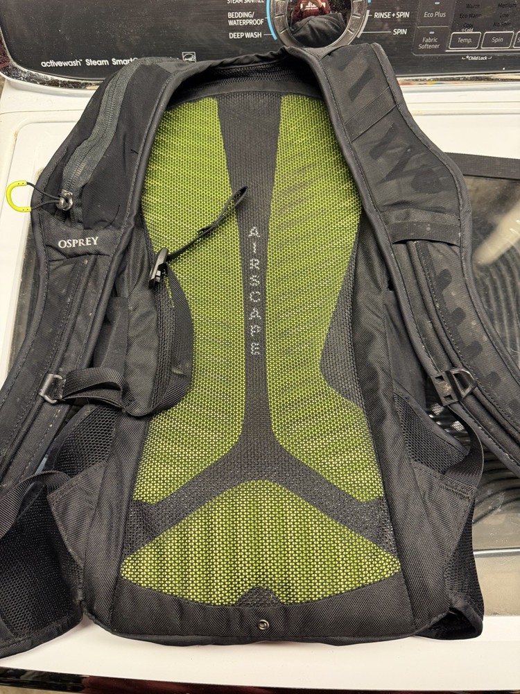 Osprey Raptor 14 Hydration Backpack Black/Green/Lime No Bladder
