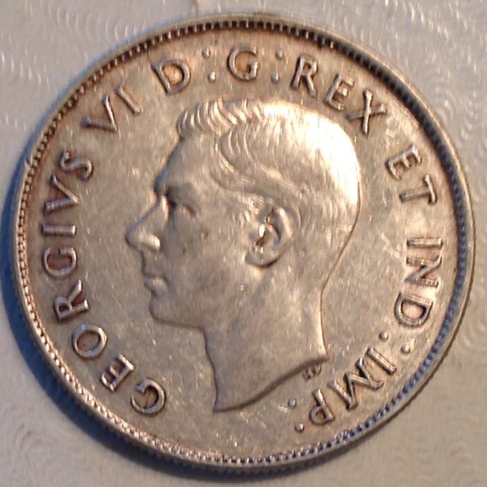1943 Canada George VI 50 CENTS