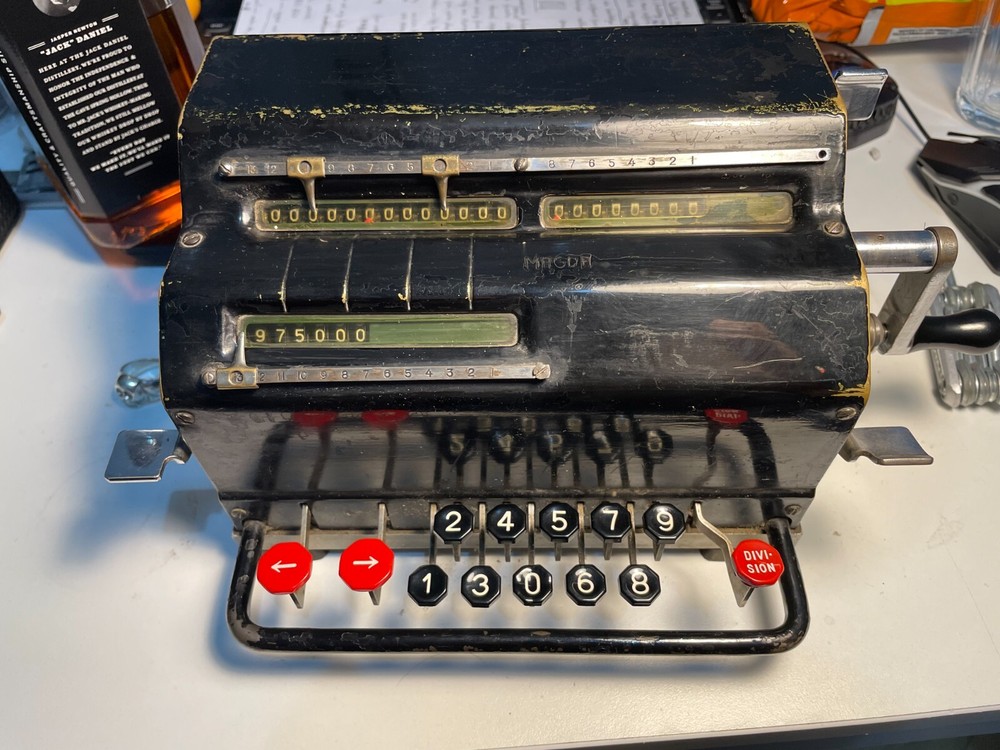 antique mechanical calculator