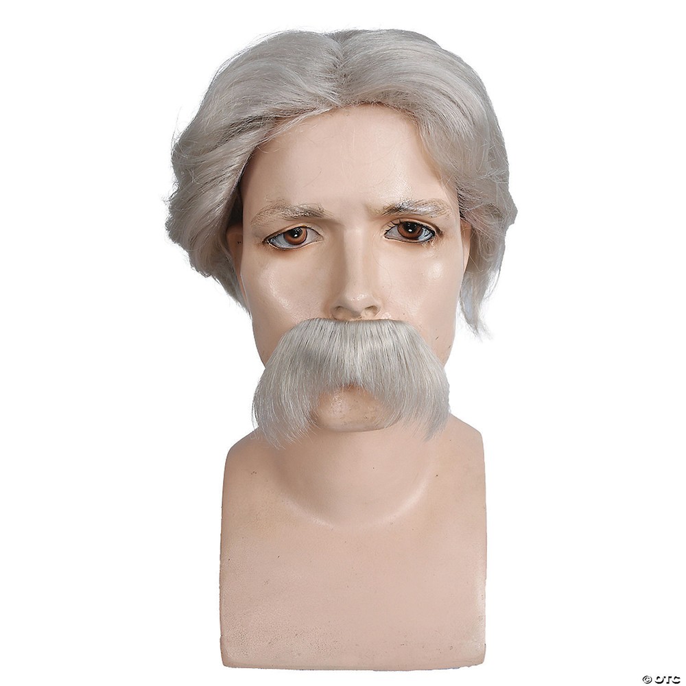 Mark Twain Wig & Mustache - Morris