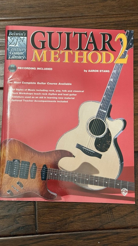 Guitar Method 2 Instructional Book Guitar Course With CD LN