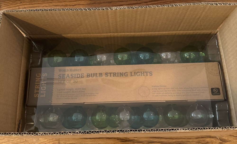 World Market 30 Seaside Bulb String Lights