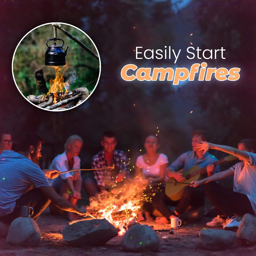 Fire Starter 120 PCS Natural Fire Starters for Campfire, Charcoal Starter, Firep