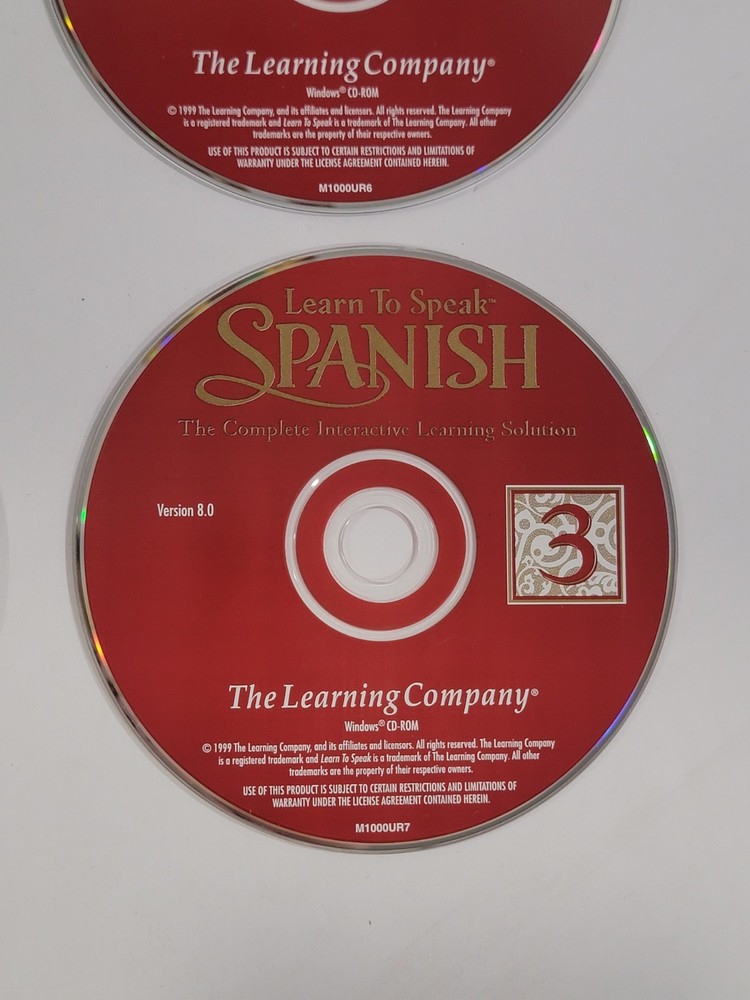Spanish Language (PC and MAC) PC CD-ROM - 10 Discs, Learning Company, Multimedia