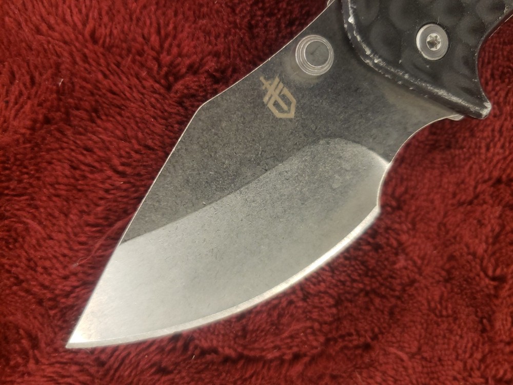 Gerber Kettlebell Pocket Knife Frame Lock Plain Edge Blade kettlebell