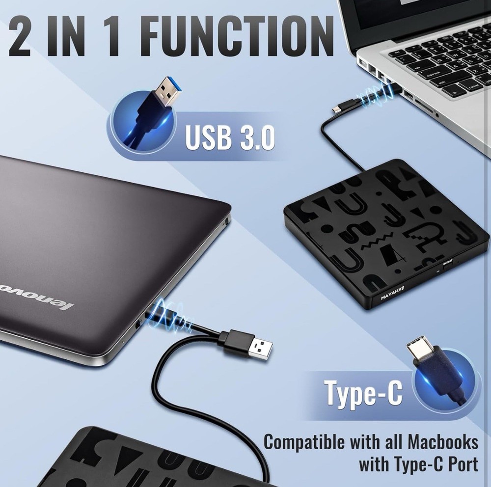 External Disk Drive For Laptop Or PC