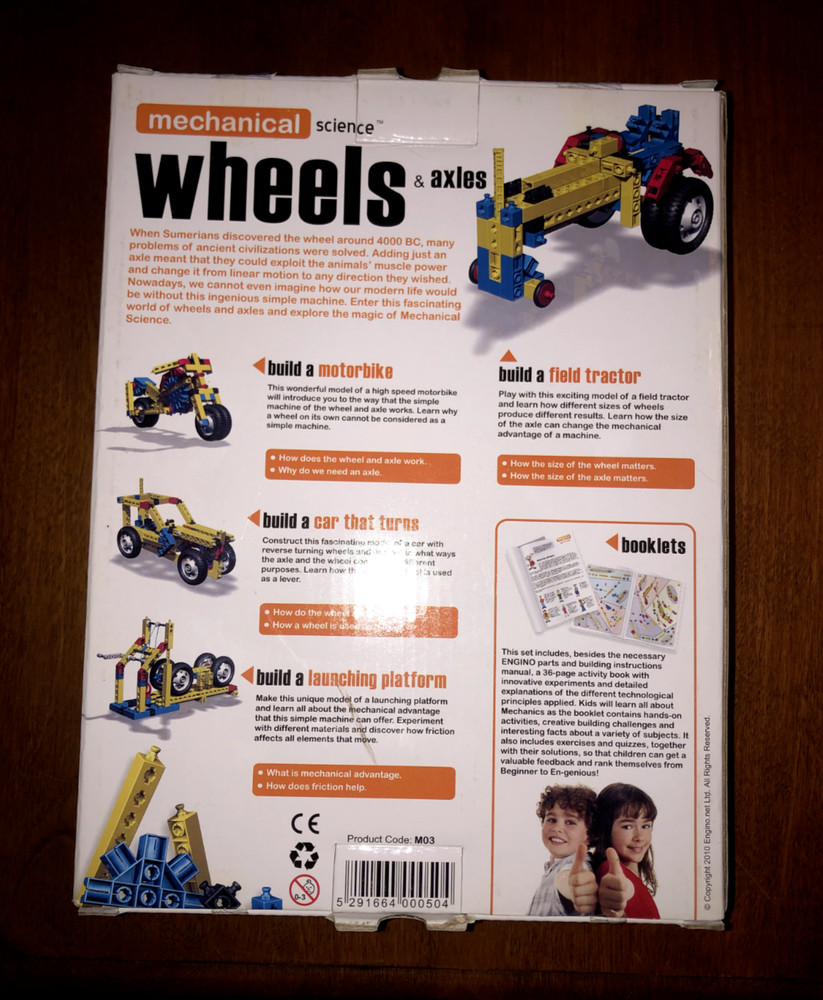 Mechanical Science Wheels & Axles by Engino Education