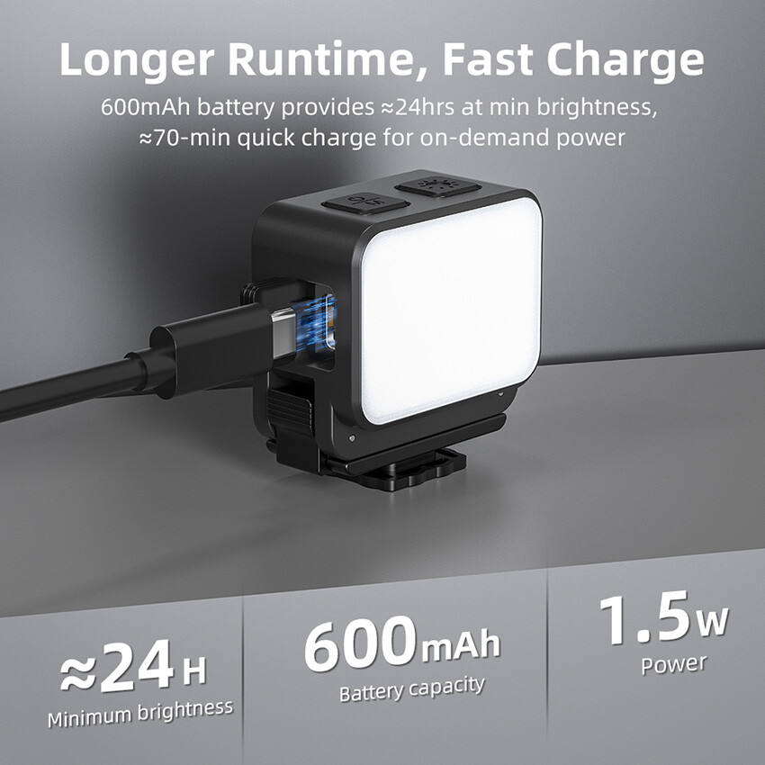 Magnetic Quick Release Refill Light for DJI Action 5/Action 4