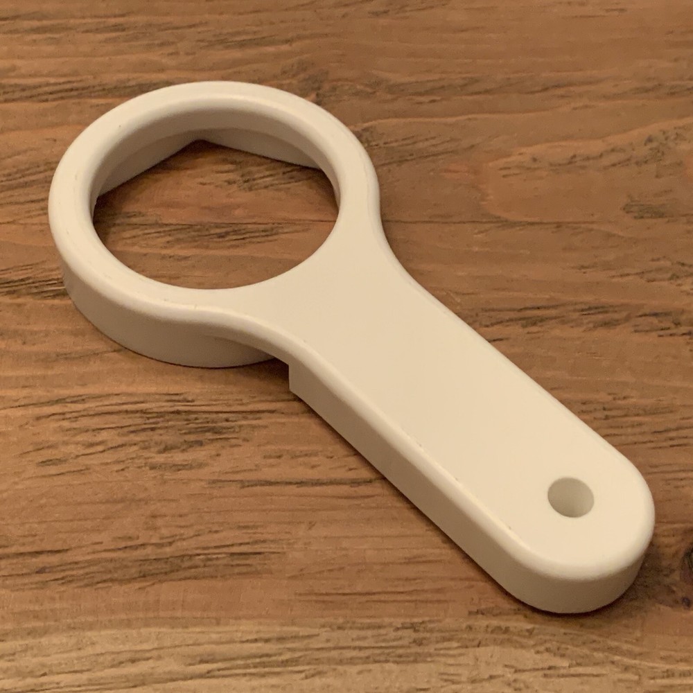 2.5-Inch Wrench (for toilet flush valve nut) - Solid HDPE plastic