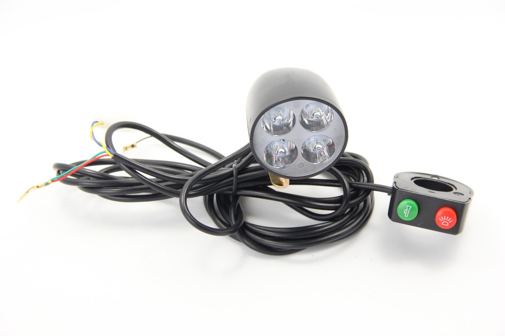 LED Spot Light Head Light w/ Switch Horn