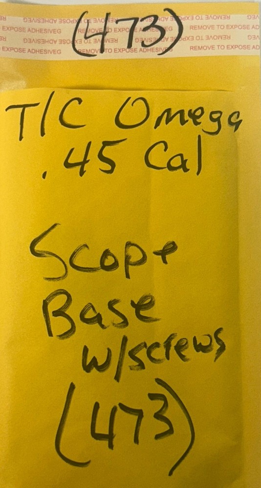 Thompson Center Arms Omega Muzzleloader Scope Base W/ Screws