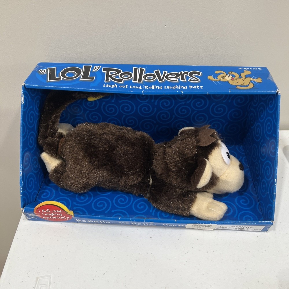New LOL Rollovers Laughing Monkey Rolling Laughing Pets Battery-operated