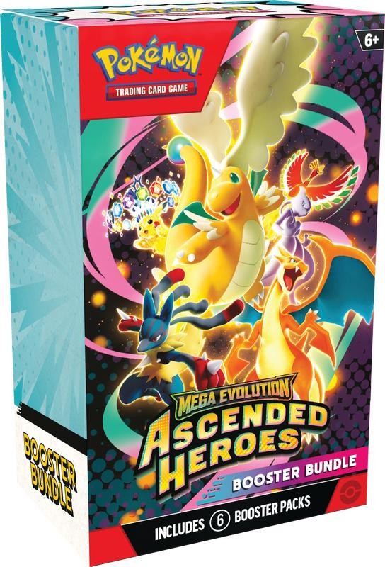 POKEMON MEGA EVOLUTION: ASCENDED HEROES 6-PACK BOOSTER BUNDLE