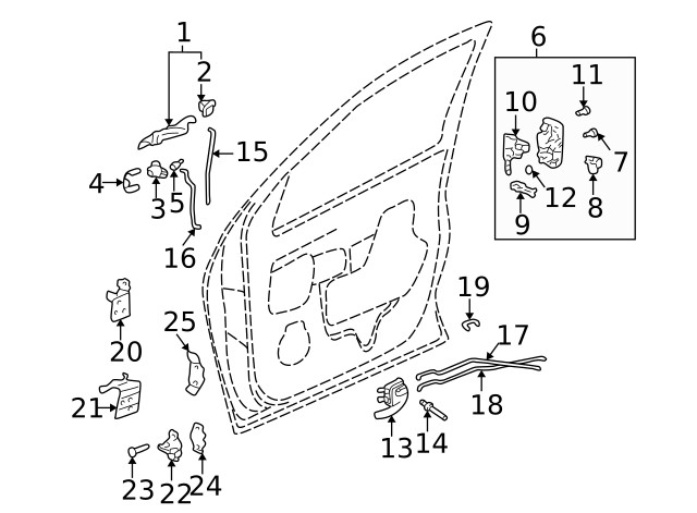 Genuine GM Handle Outside Clip 12376706