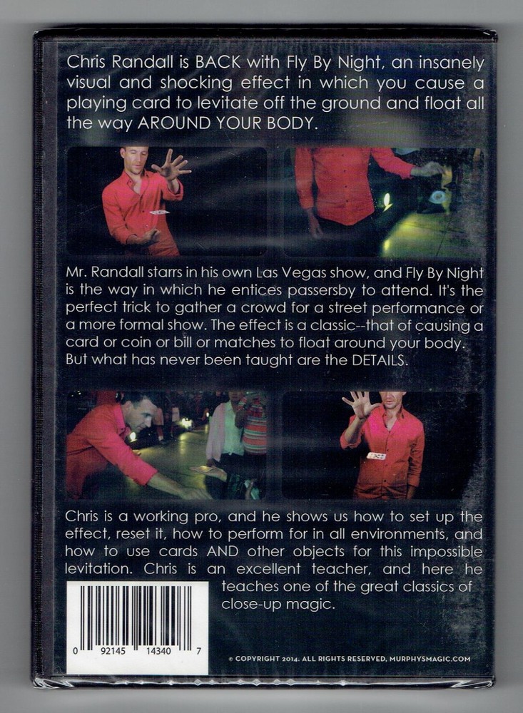 Fly By Night by Chris Randall - New Magic DVD