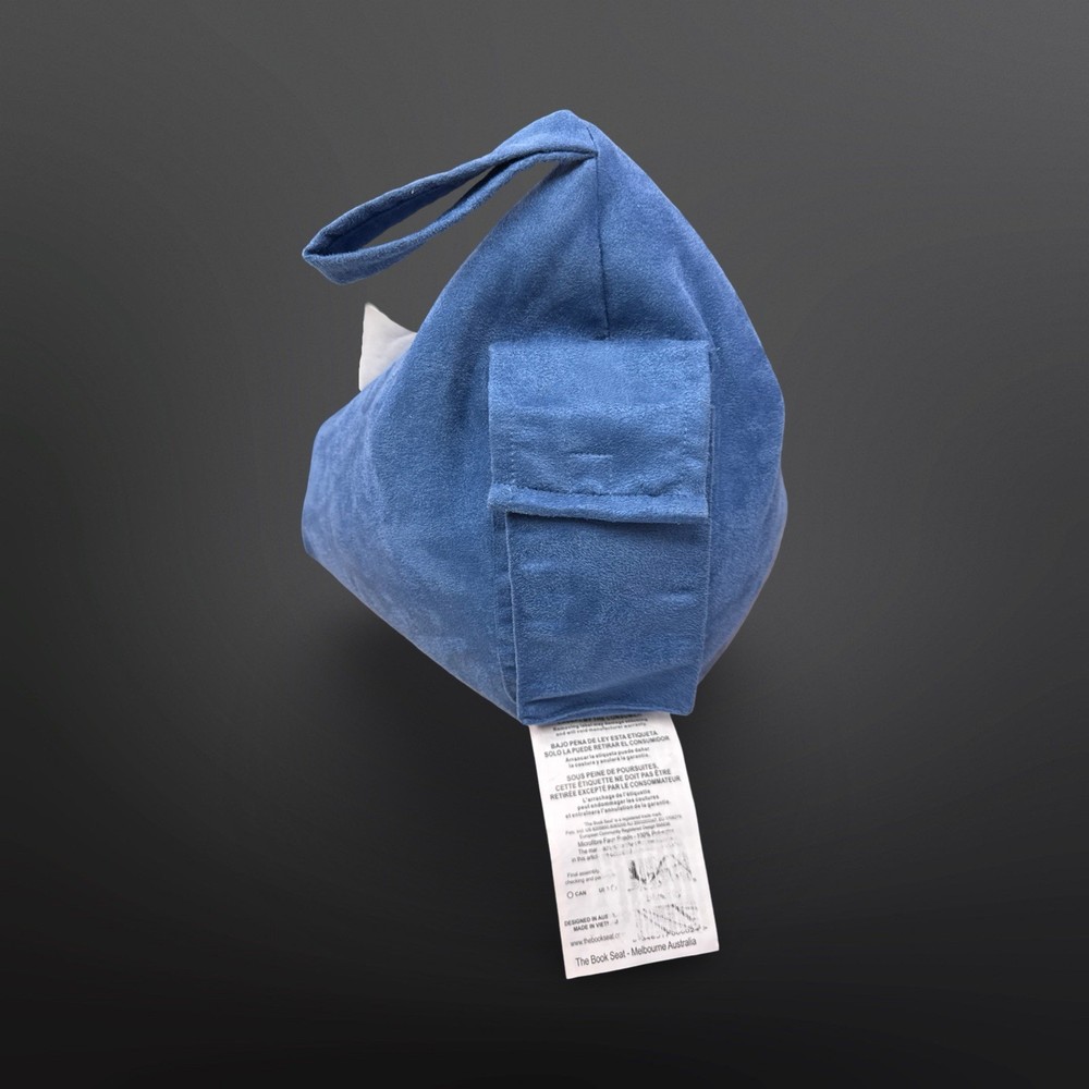 The Book Seat Blue/Sky Book/Ipad/E-Reader Holder NWT Attached