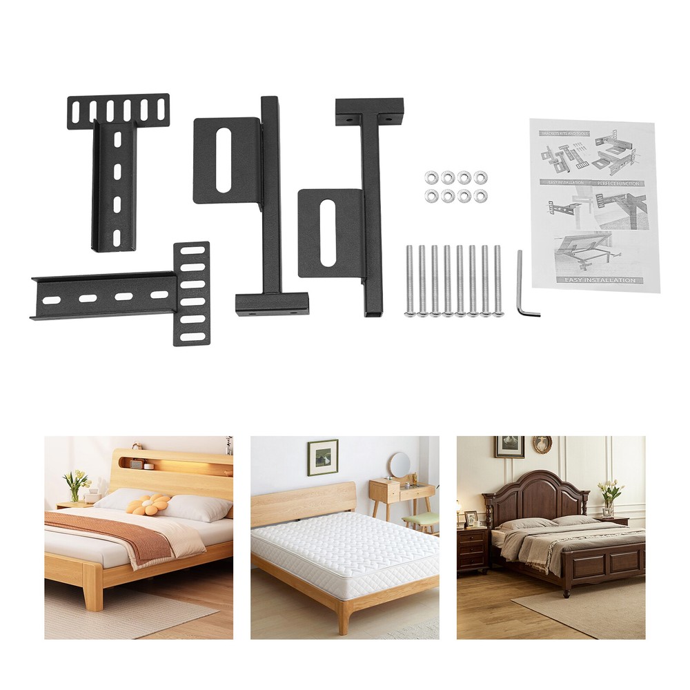 2Pcs Adjustable Headboard Bracket Headboard Bracket Headboard Holder 10.1*9.7cm