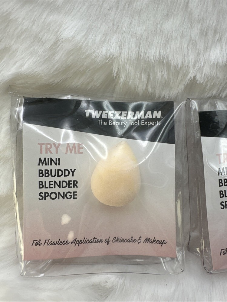 2 Pc - TWEEZERMAN Mini Tiny Bbuddy Blender Sponge - BRAND NEW