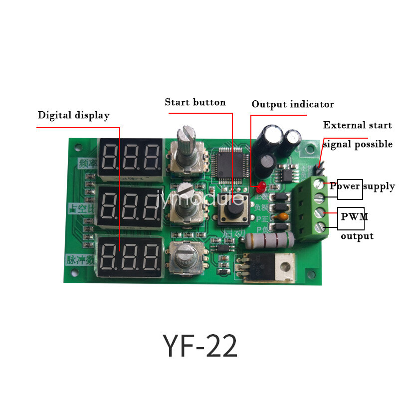 Adjustable PWM Pulse Frequency Duty Cycle PWM Dimming Speed Control Module-