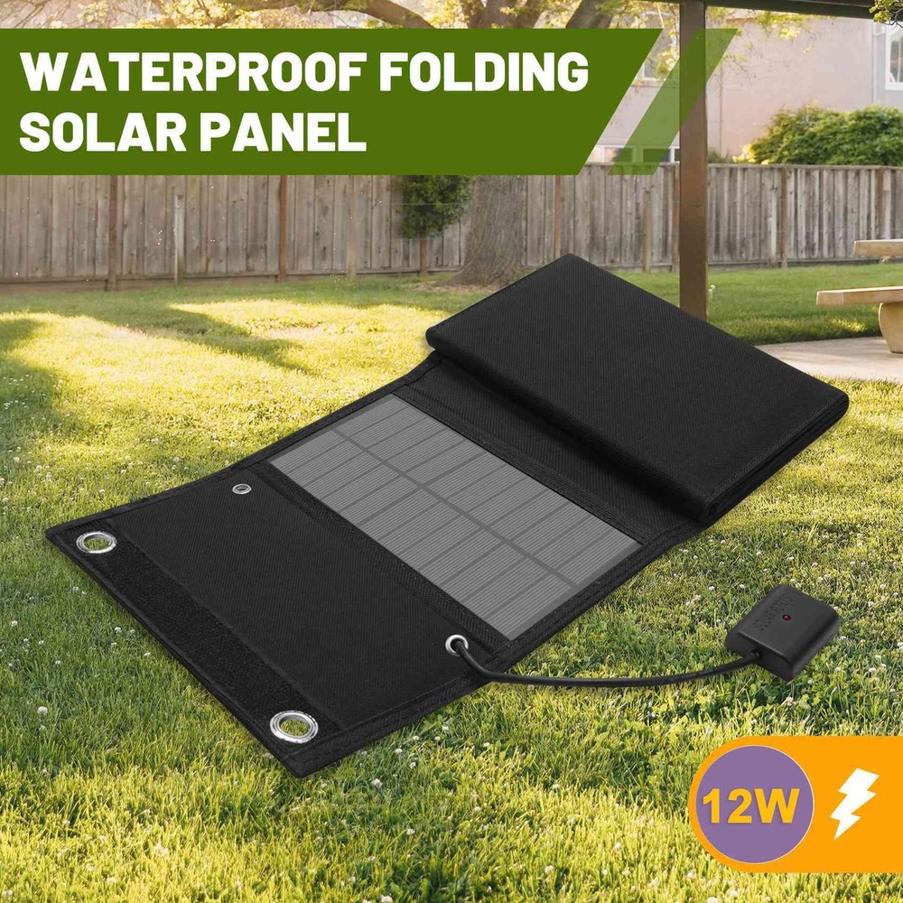 12W Foldable USB Solar Panel Solar Cell Portable Folding Solar Panel for9294