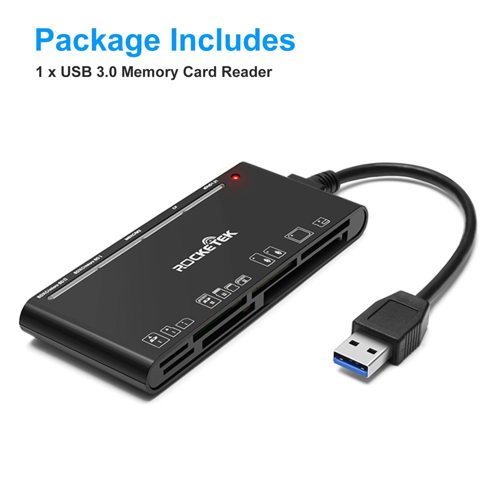 7-IN-1 USB 3.0 Memory Card Reader High-Speed Adapter for Micro SD SDXC CF SDHC