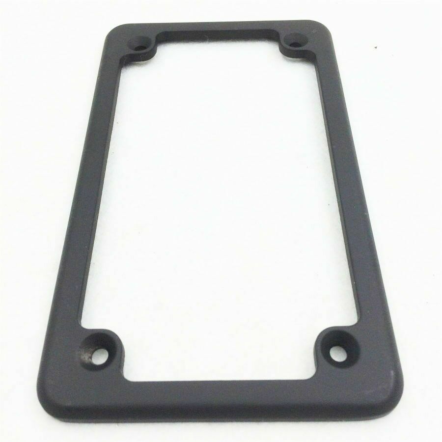 Motorcycle License Plate Frame Black For 7" x 4" Motorcycle Plates Black Frame