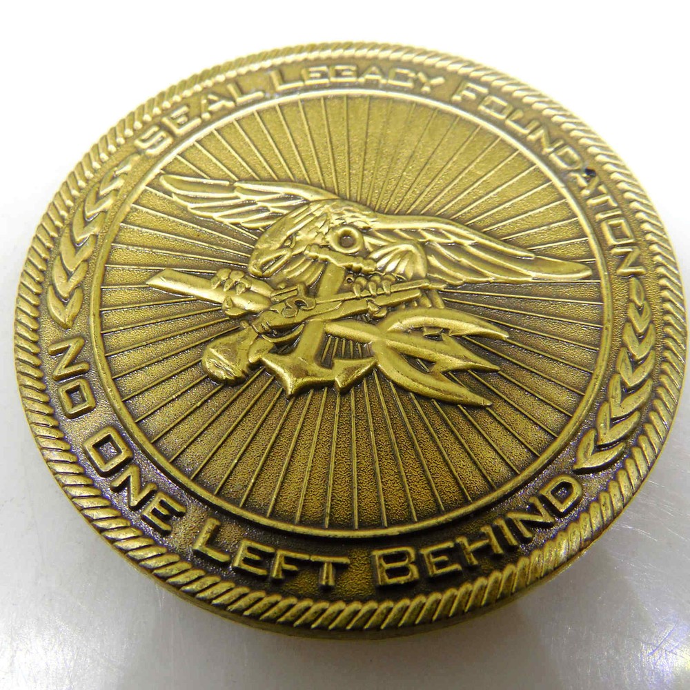 SEAL LEGACY FOUNDATION NO ONE LEFT BEHIND CHALLENGE COIN