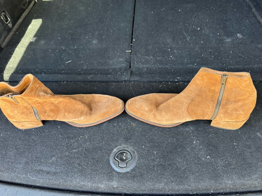 brown suede ankle boots men’s size 11