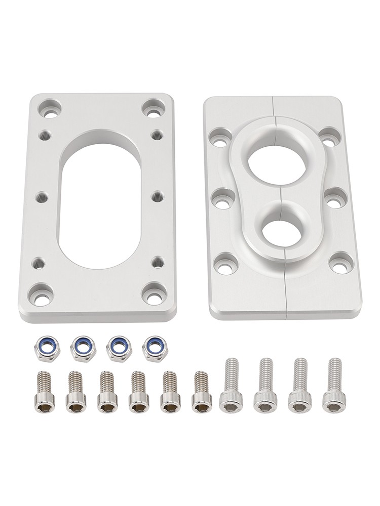 🚗Aluminum Fire Wall Pass Through Raw Bracket For Holley Terminator x Max