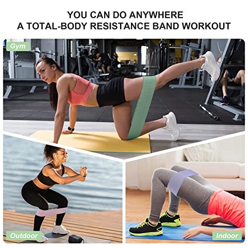 Booty Bands Set, Resistance Bands for Working Out, Exercise Bands for Light