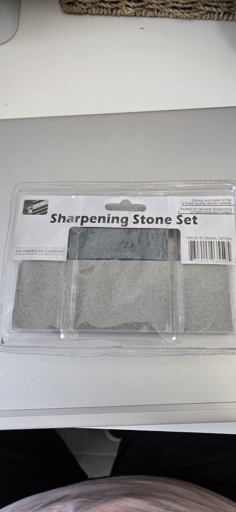 Sterling Tools Sharpening Stone Set Silicon Carbide For Cutlery & Tools