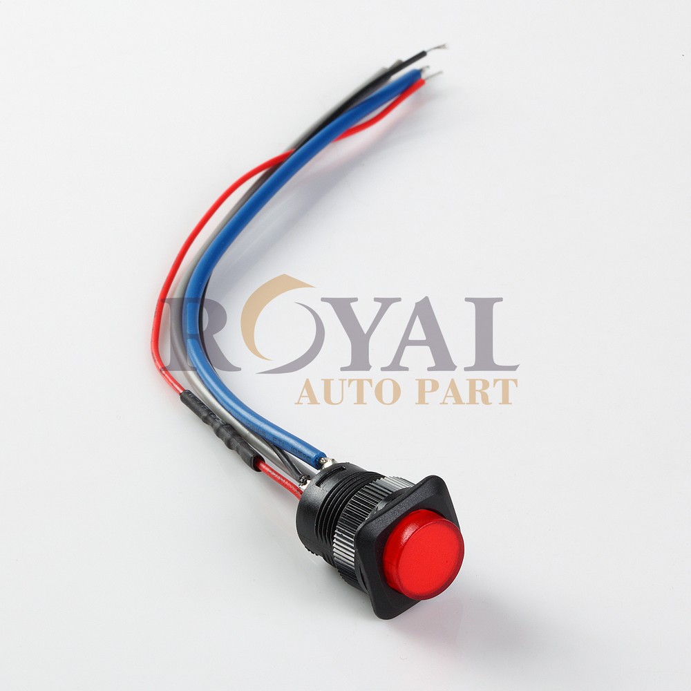 Red Illuminated Momentary-On Switch Push button