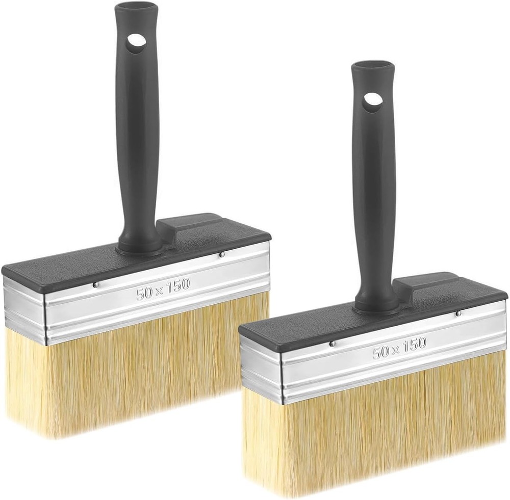 2PCS Deck Stain Brush for Wood,6"