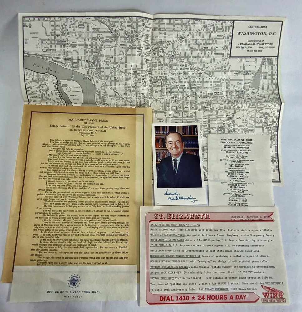 1968 VINTAGE Chicago Democratic convention program & Archive