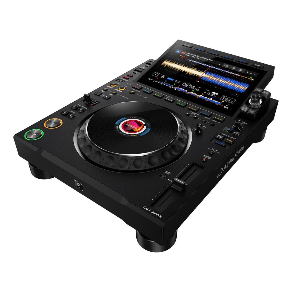 AlphaTheta CDJ-3000X DJ Player 2-Pack with XS-CDX Flight Cases Package