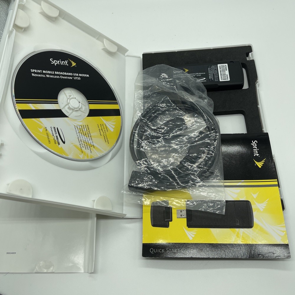 Sprint Mobile Broadband Network USB Modem Novatel Wireless Ovation U720