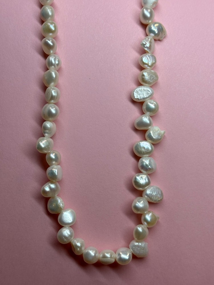 Natural Pearl Link Necklace