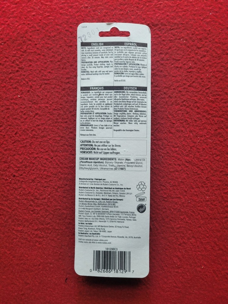 Halloween Purple Cream Makeup