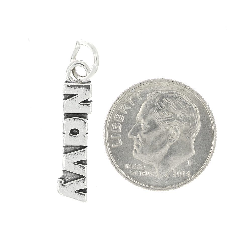Sterling Silver Navy Charm or Pendant
