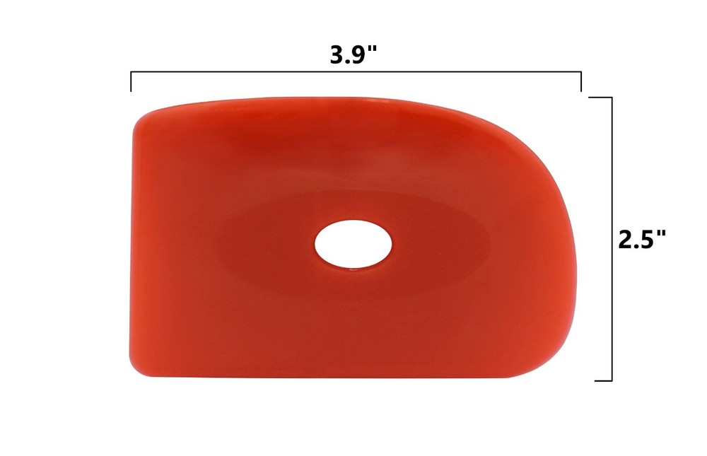 Soft Silicone Pottery Rib (Shape 5) - Ceramic Clay Sculpting Tool | 2 Pack