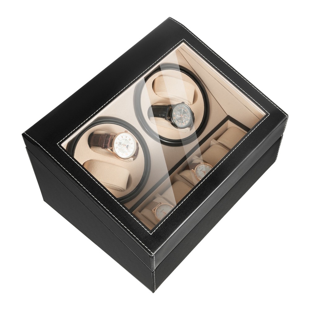4+6 Watch Winder Case Automatic Rotation Watch Storage Display Box Gifts
