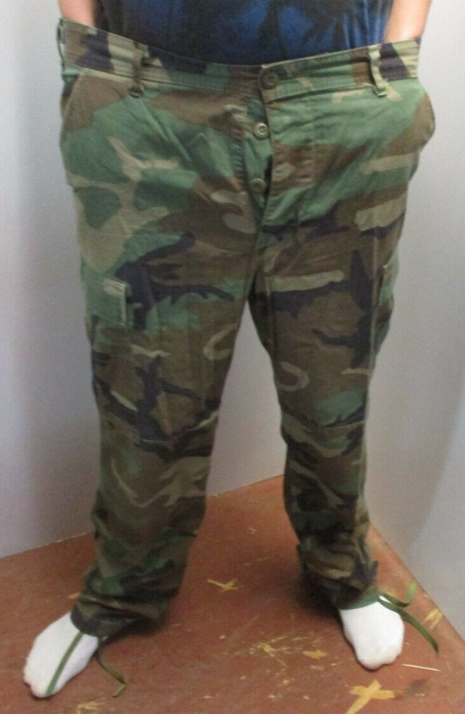 Trousers Woodland Camouflage Pattern Combat Medium Regular SPO100-98-D-CA16