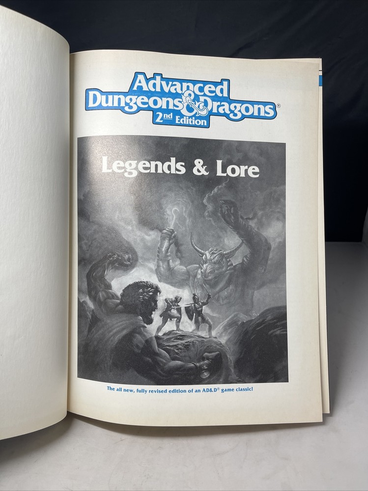 Legends & Lore - Advanced Dungeons & Dragons AD&D 2nd Edition TSR 2108 1990