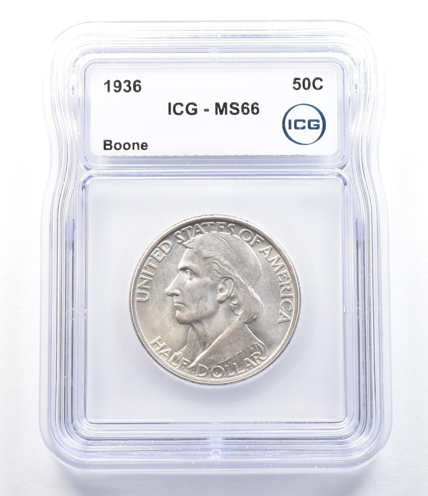 1936 Boone Commemorative Half Dollar MS66 ICG *6934
