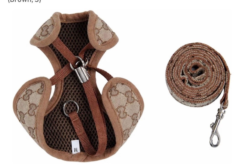 Grrruci Fabric Harness and Leash Set