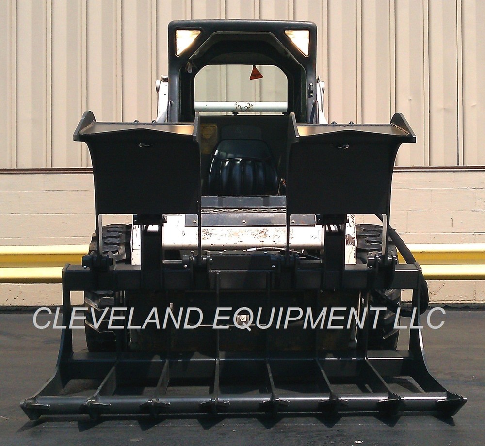 NEW 60" ROOT GRAPPLE ATTACHMENT Skid Steer Loader Rake Bucket Brush Thomas Volvo
