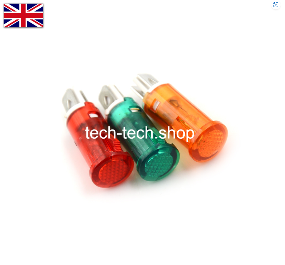 6pc Classic Kit Car Warning Lights Lamp 12v 12 volt Dash-board Panel Indicator