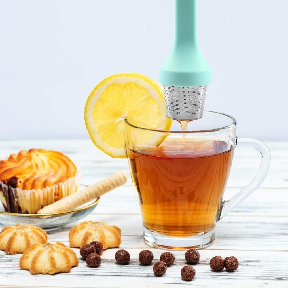 Fenshine Tea Infuser, Extra Fine Mesh Tea Cup Filter Silicone Handle Stainles...