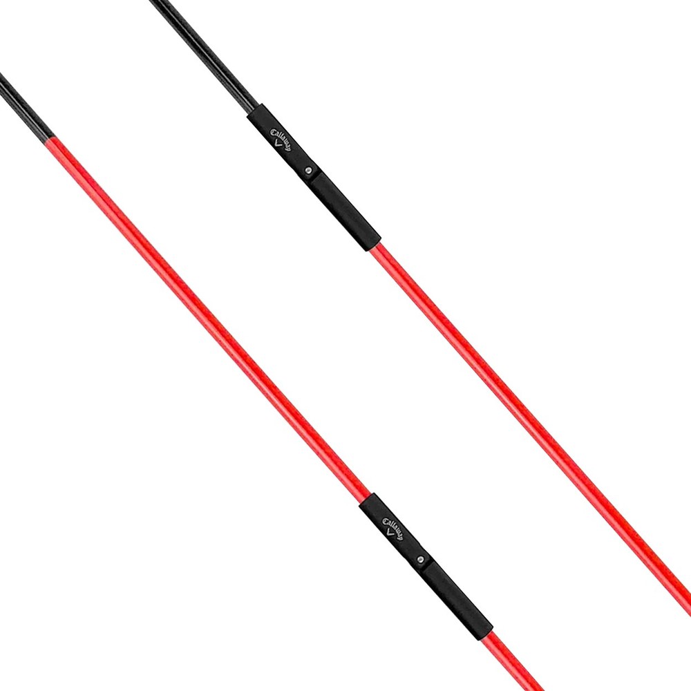 Callaway Golf Hinged Alignment Stix-Training Aid for Swing, Setup & Aim, Red