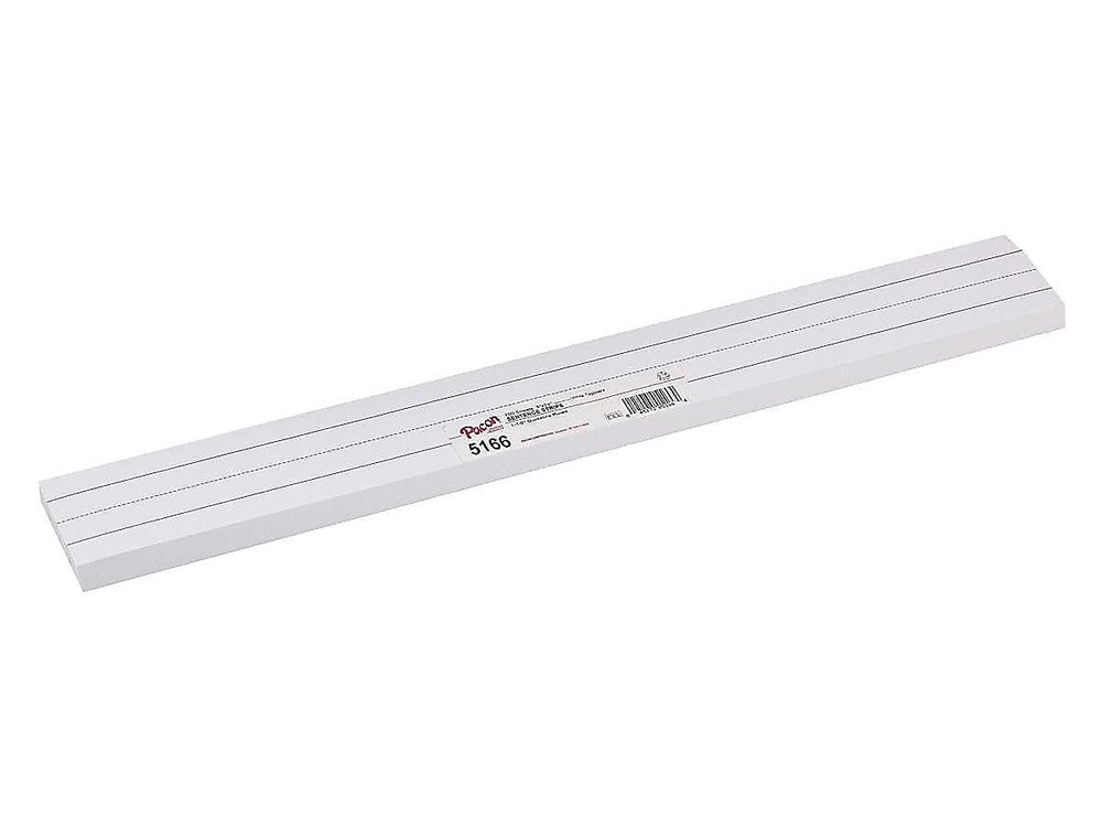Sentence Strips, 3"""" x 24"""", White Tagboard, Pack Of 100